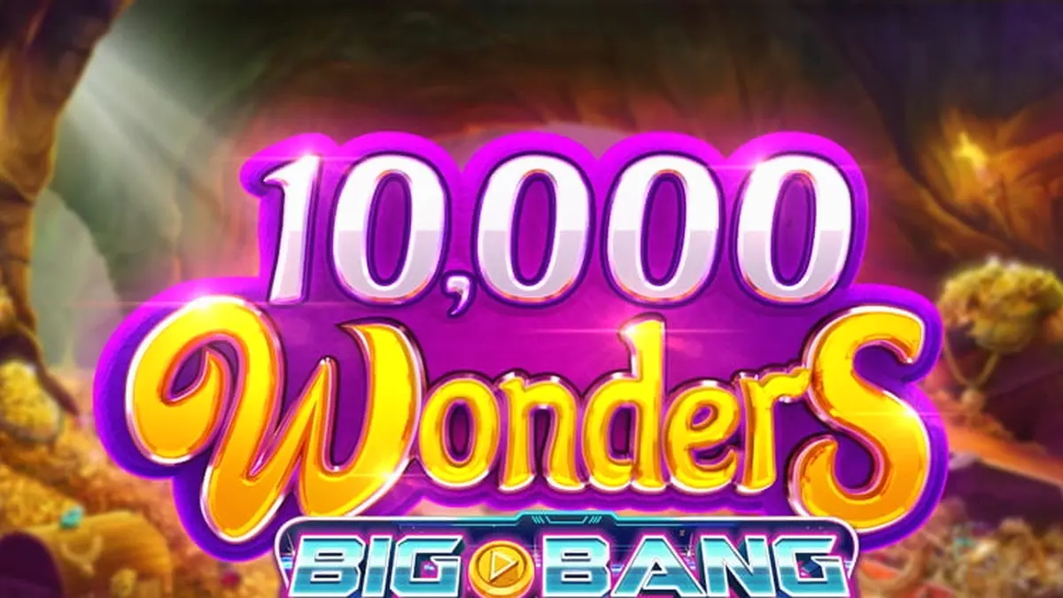 Tampilan visual gulungan slot 10,000 Wonders Big Bang