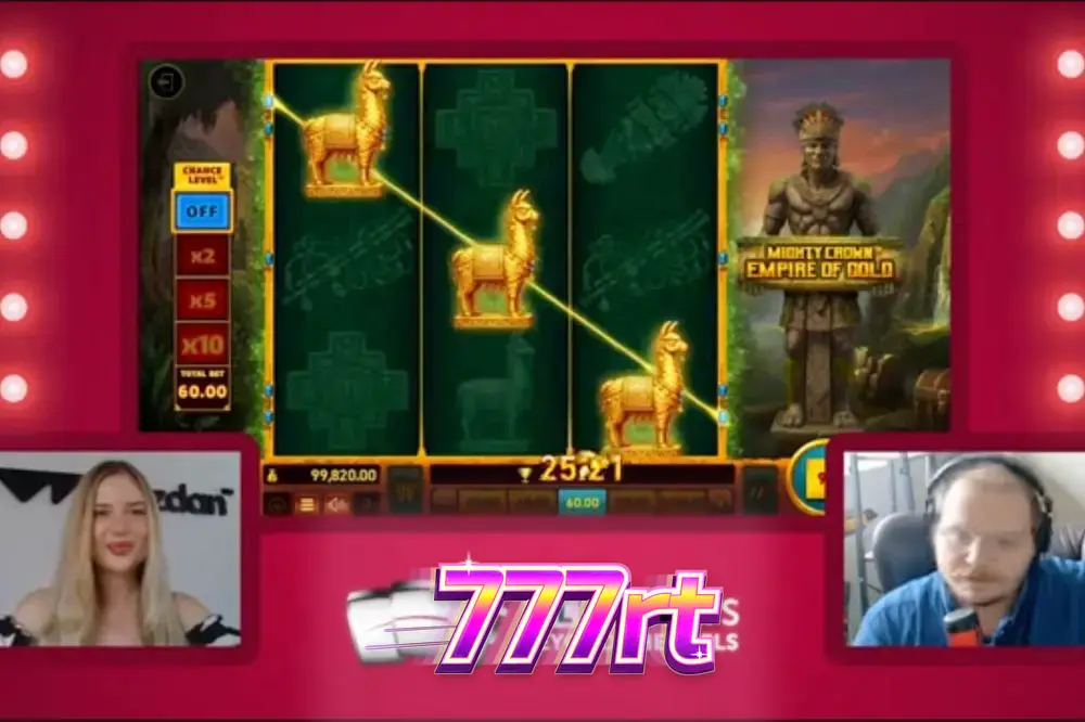 Tampilan visual slot Mighty Crown: Empire of Gold dengan nuansa emas yang mewah.